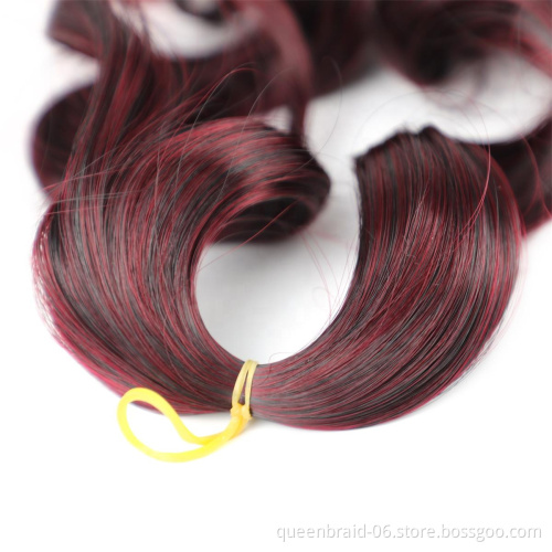 Spiral Wavy Crochet Hair With Free Curly ends Goddess Pre-Twist Braiding Hair 20" Synthetic Hair